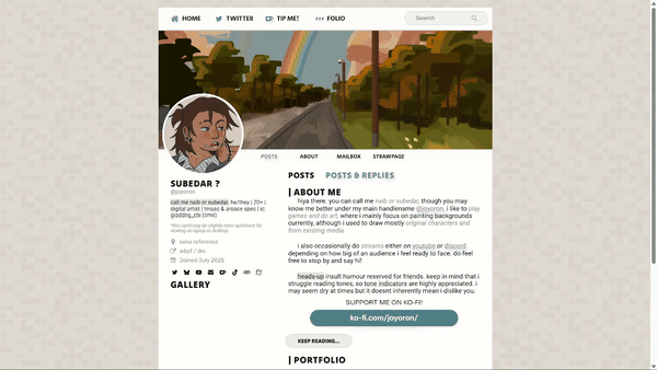 personal carrd | joyoron.ju.mp